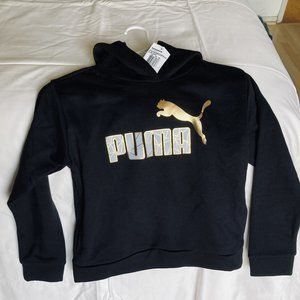 Girls Puma Black Hoodie